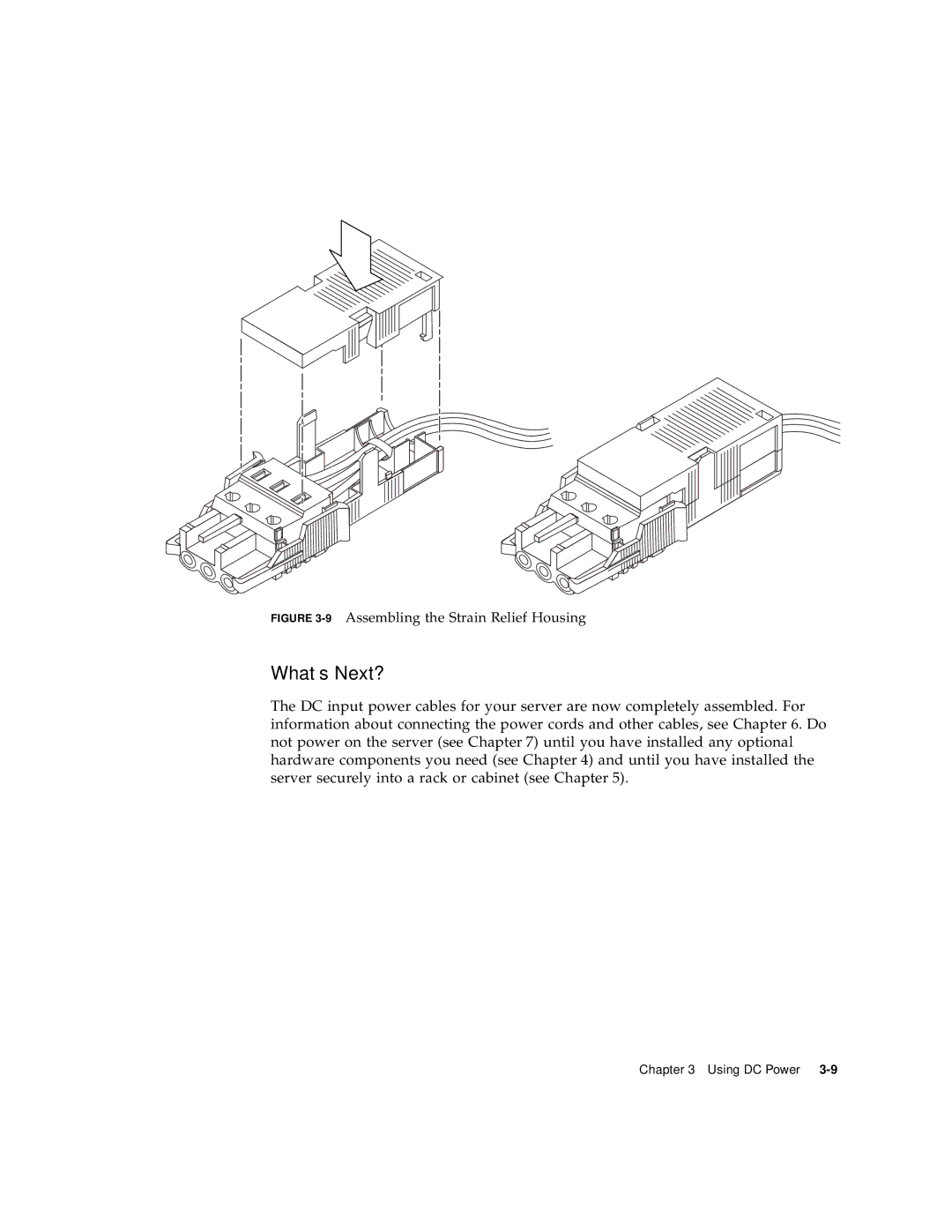 Sun Microsystems V120 manual 9Assembling the Strain Relief Housing 