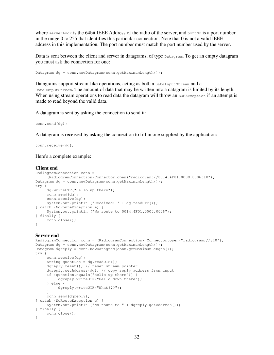 Sun Microsystems V2.0 manual Client end, Server end 