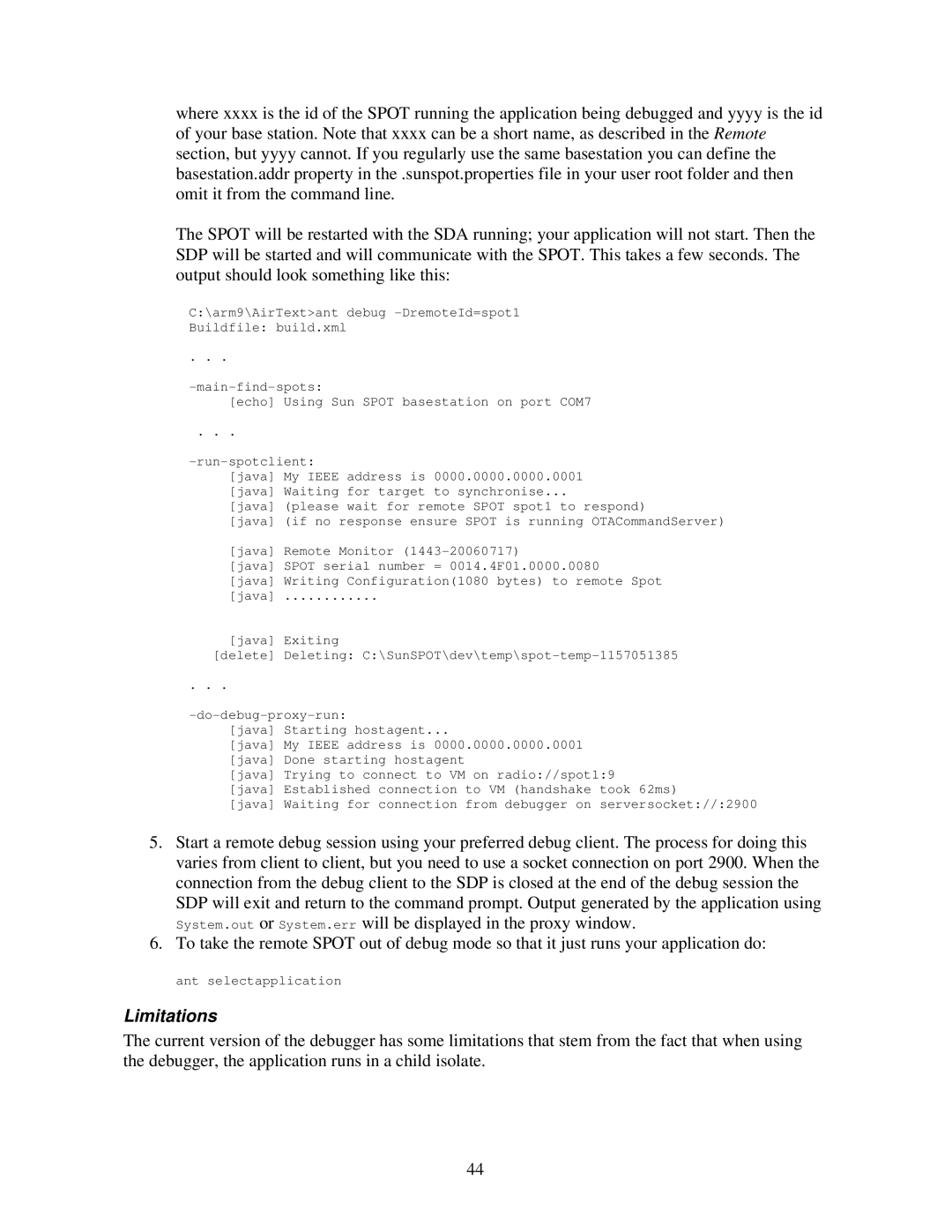 Sun Microsystems V2.0 manual Ant selectapplication 