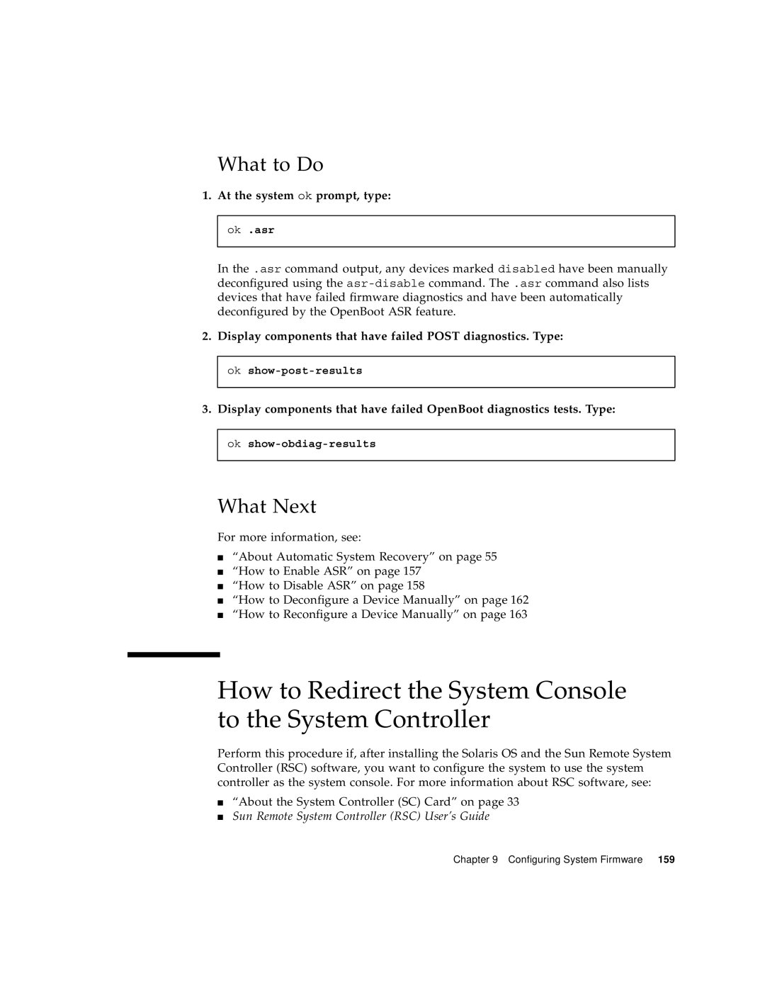 Sun Microsystems V490 manual How to Redirect the System Console to the System Controller 