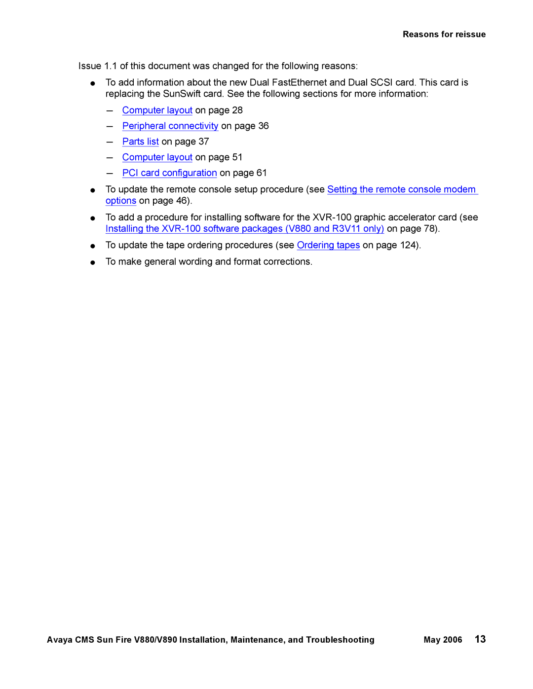 Sun Microsystems V880, V890 manual Parts list on, Computer layout on PCI card configuration on 