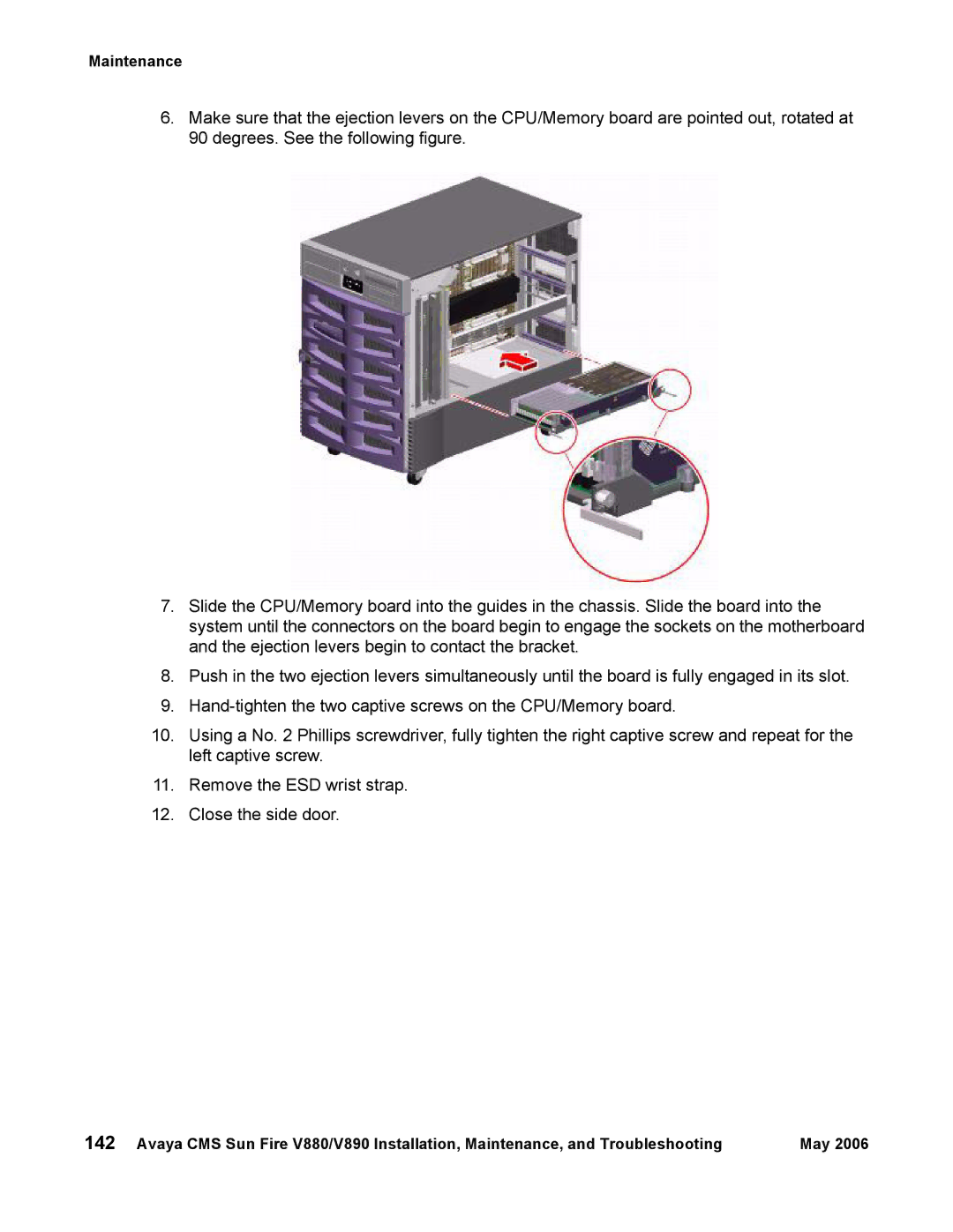 Sun Microsystems V890, V880 manual Maintenance 