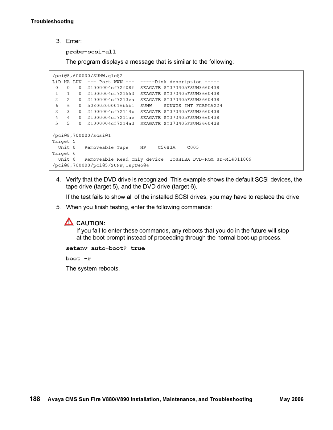 Sun Microsystems V890, V880 manual System reboots 