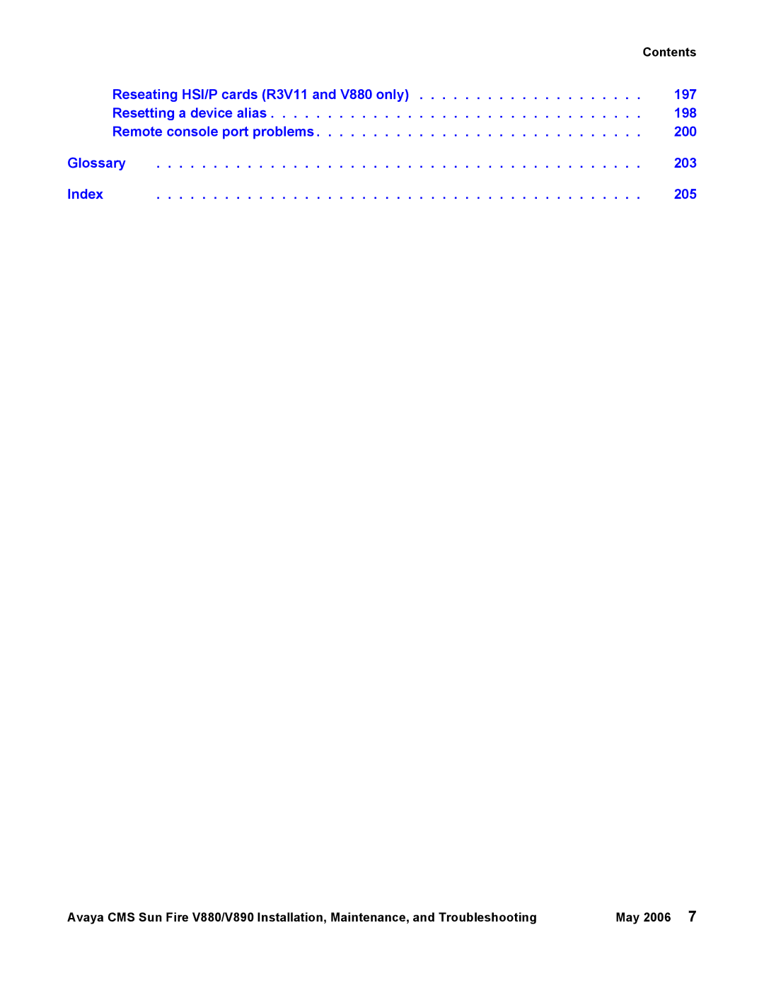 Sun Microsystems V880, V890 manual Contents 