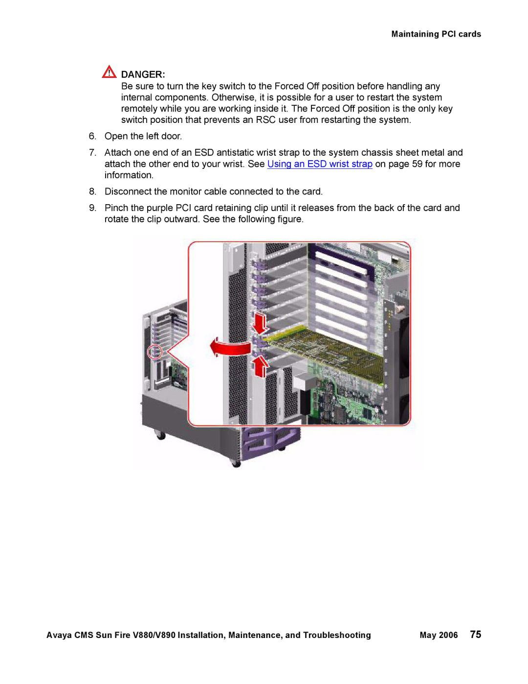 Sun Microsystems V880, V890 manual Maintaining PCI cards 