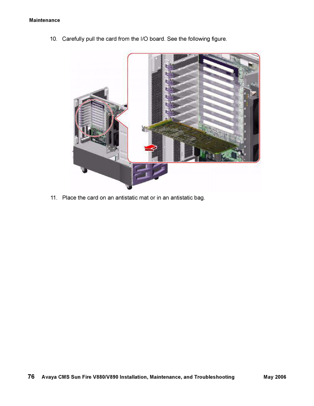 Sun Microsystems V890, V880 manual Maintenance 