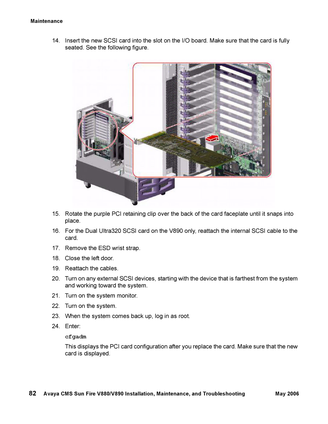 Sun Microsystems V890, V880 manual Maintenance 