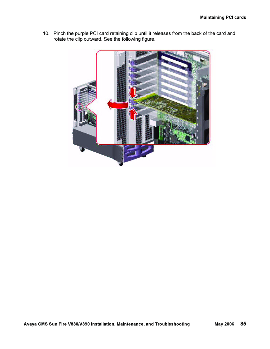 Sun Microsystems V880, V890 manual Maintaining PCI cards 