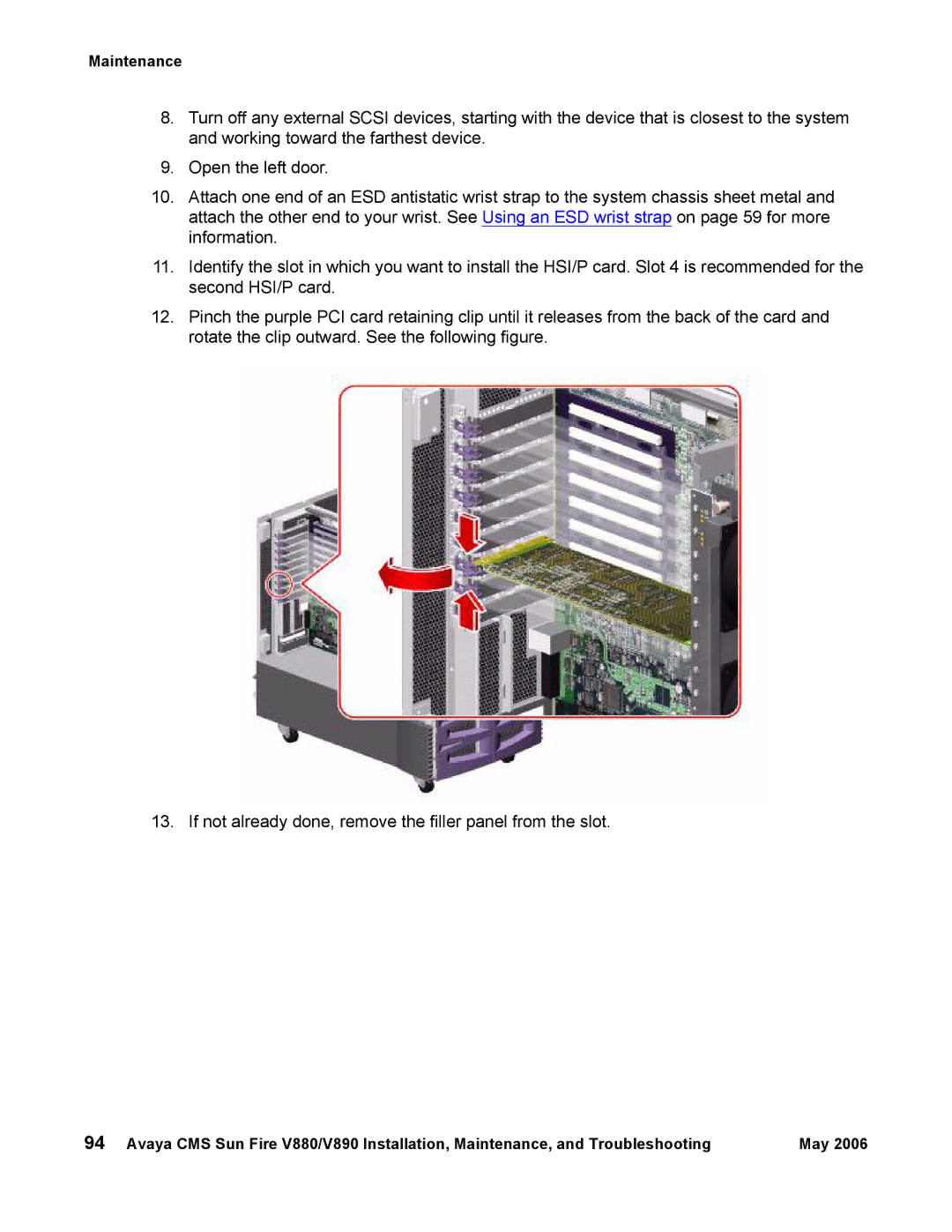 Sun Microsystems V890, V880 manual Maintenance 