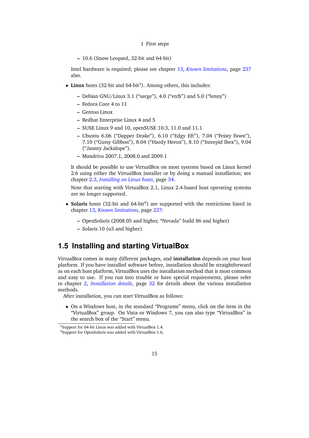 Sun Microsystems VERSION 3.1.0_BETA2 user manual Installing and starting VirtualBox 