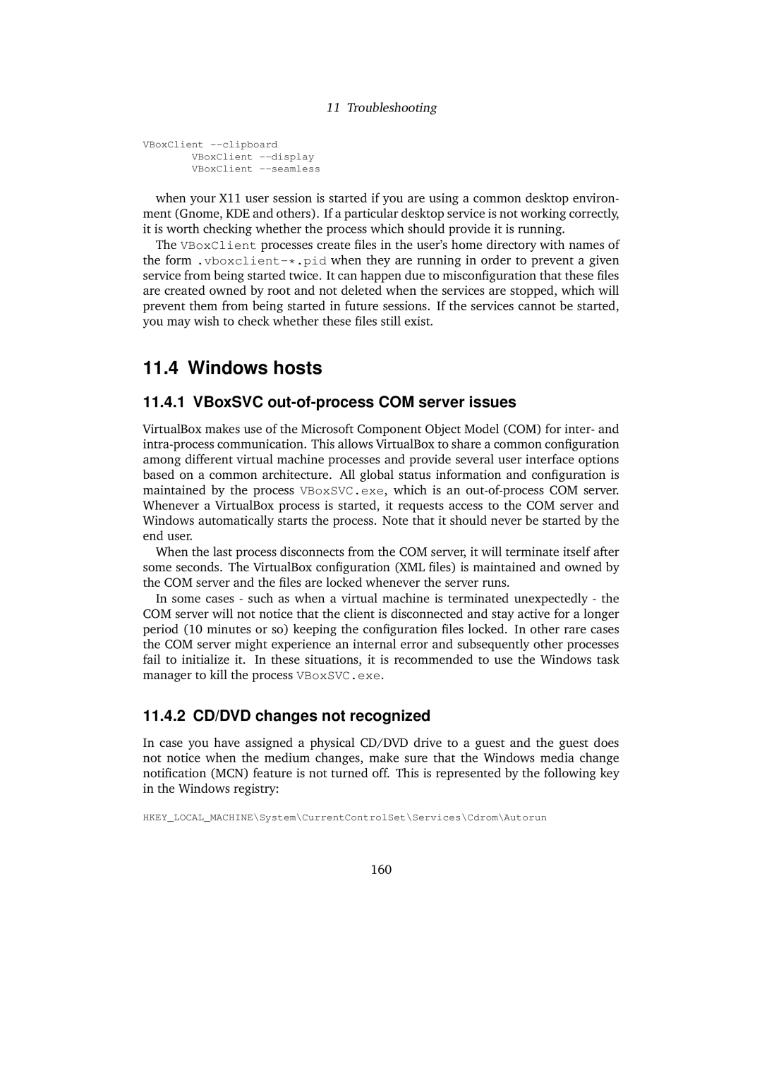 Sun Microsystems VERSION 3.1.0_BETA2 user manual Windows hosts, VBoxSVC out-of-process COM server issues 