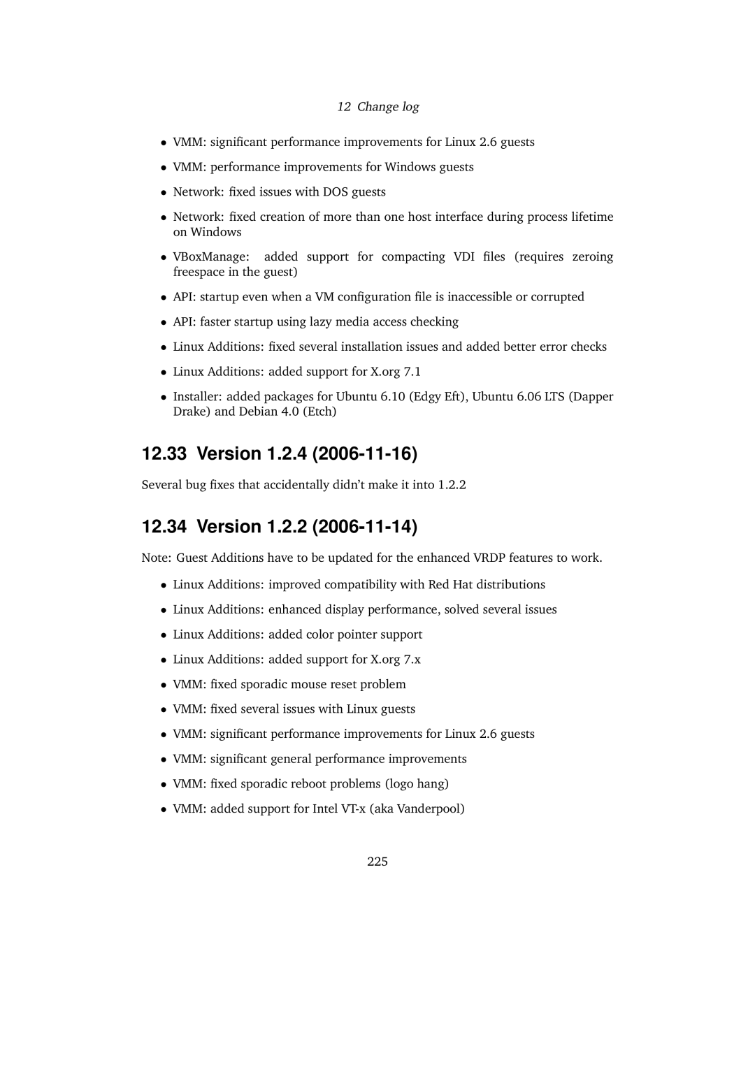 Sun Microsystems VERSION 3.1.0_BETA2 user manual Version 1.2.4, Version 1.2.2 