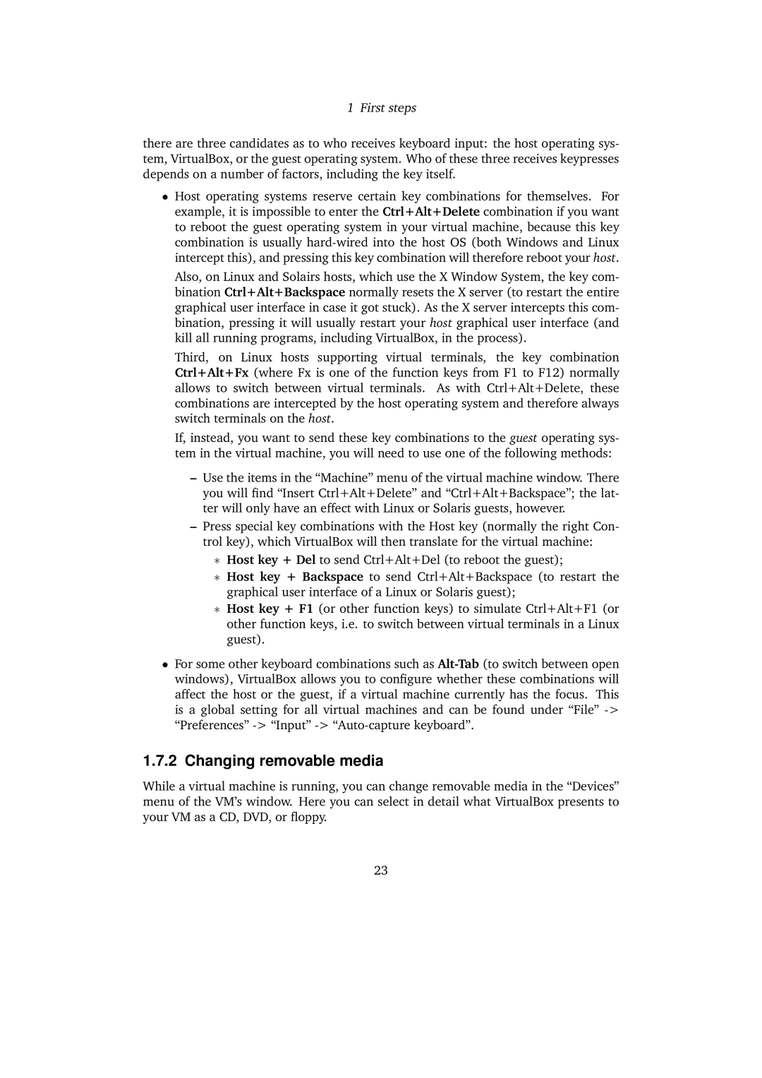 Sun Microsystems VERSION 3.1.0_BETA2 user manual Changing removable media 