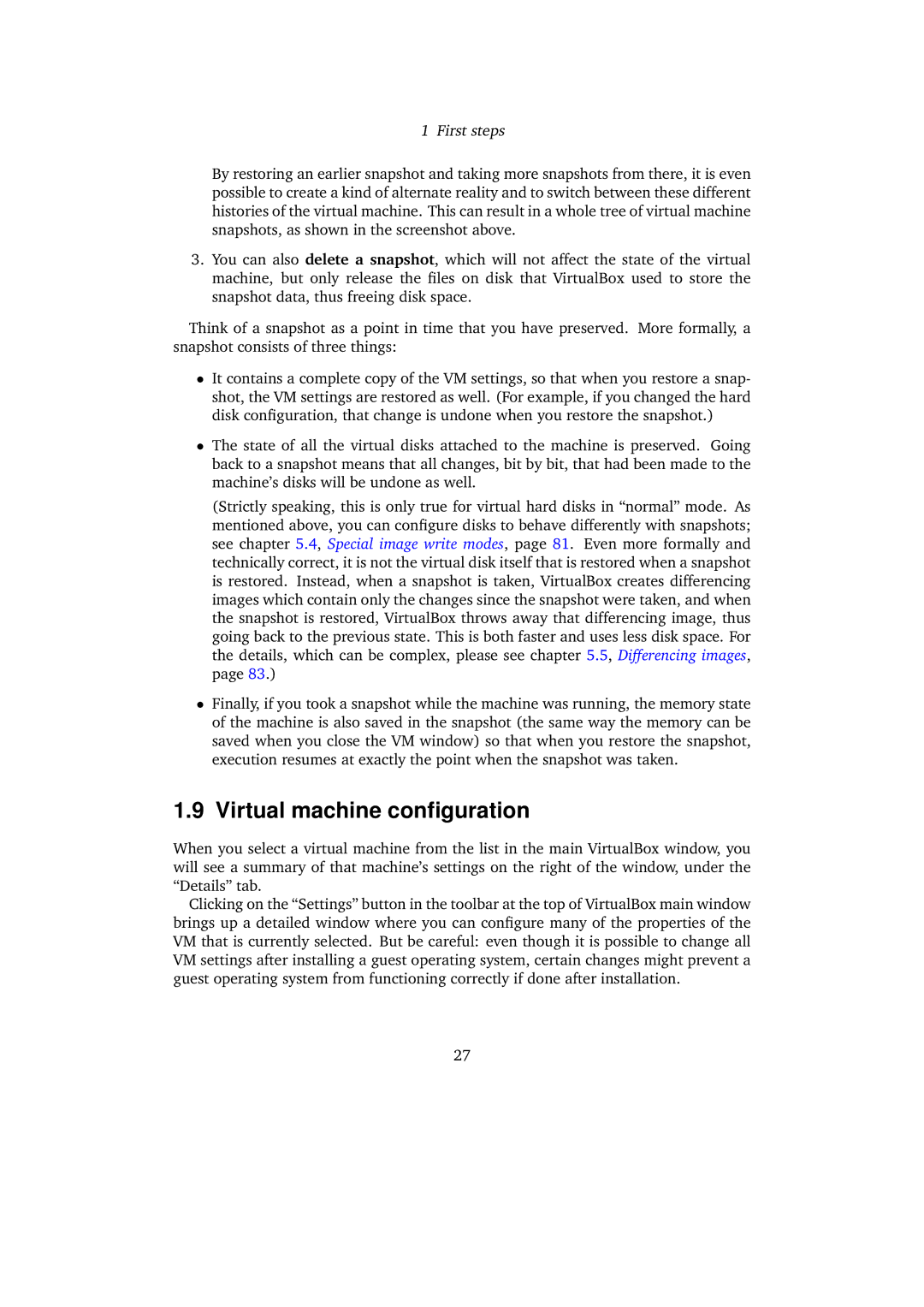 Sun Microsystems VERSION 3.1.0_BETA2 user manual Virtual machine conﬁguration 