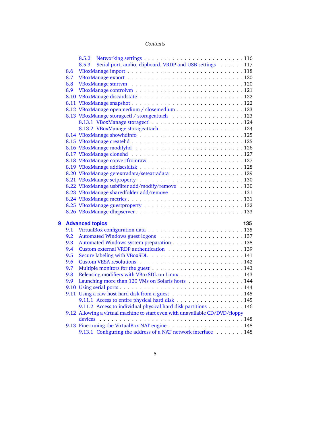 Sun Microsystems VERSION 3.1.0_BETA2 user manual Advanced topics 135 