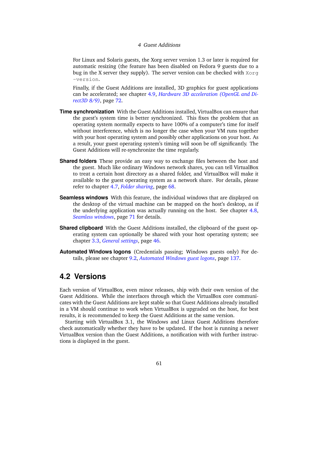 Sun Microsystems VERSION 3.1.0_BETA2 user manual Versions 