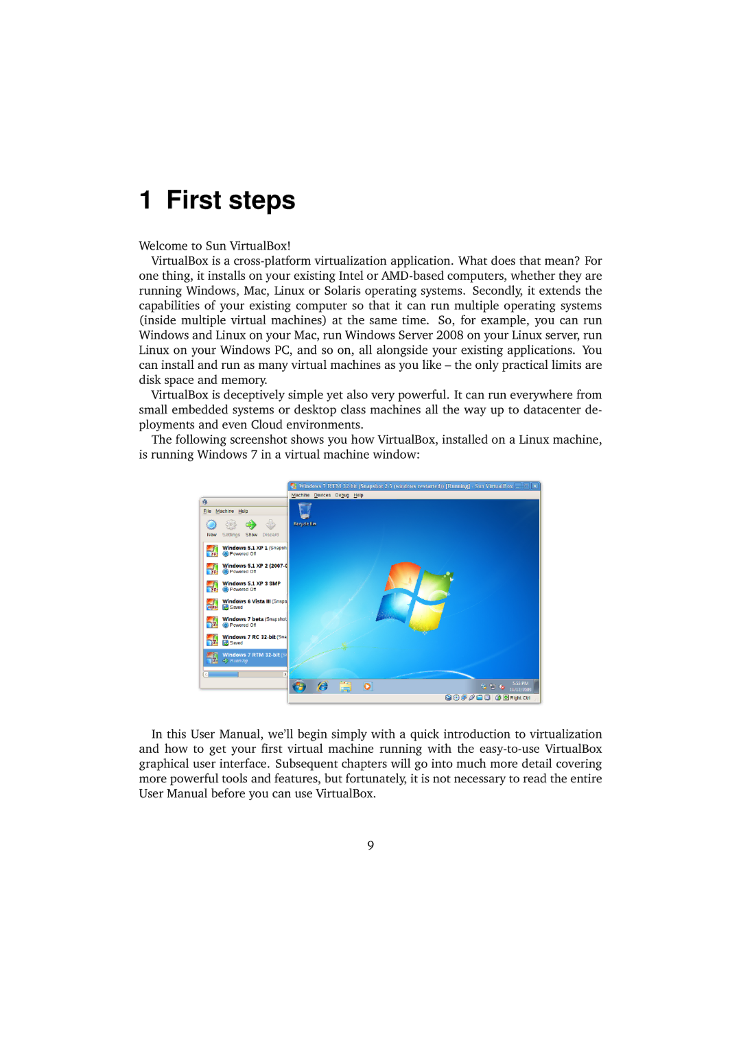 Sun Microsystems VERSION 3.1.0_BETA2 user manual First steps 