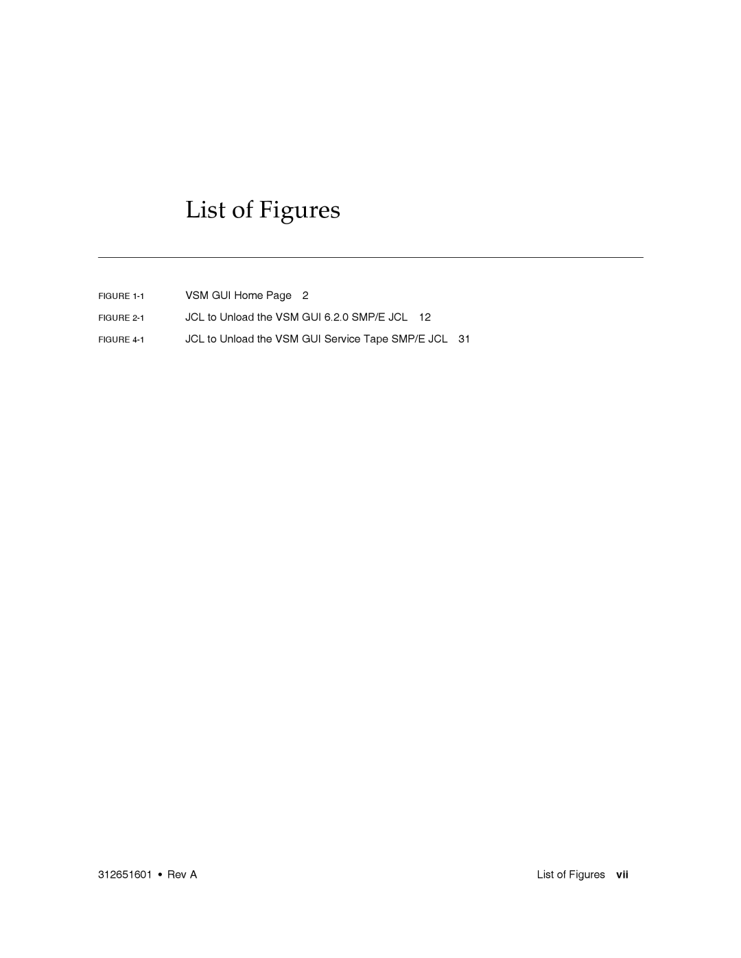 Sun Microsystems VSM GUI manual List of Figures 