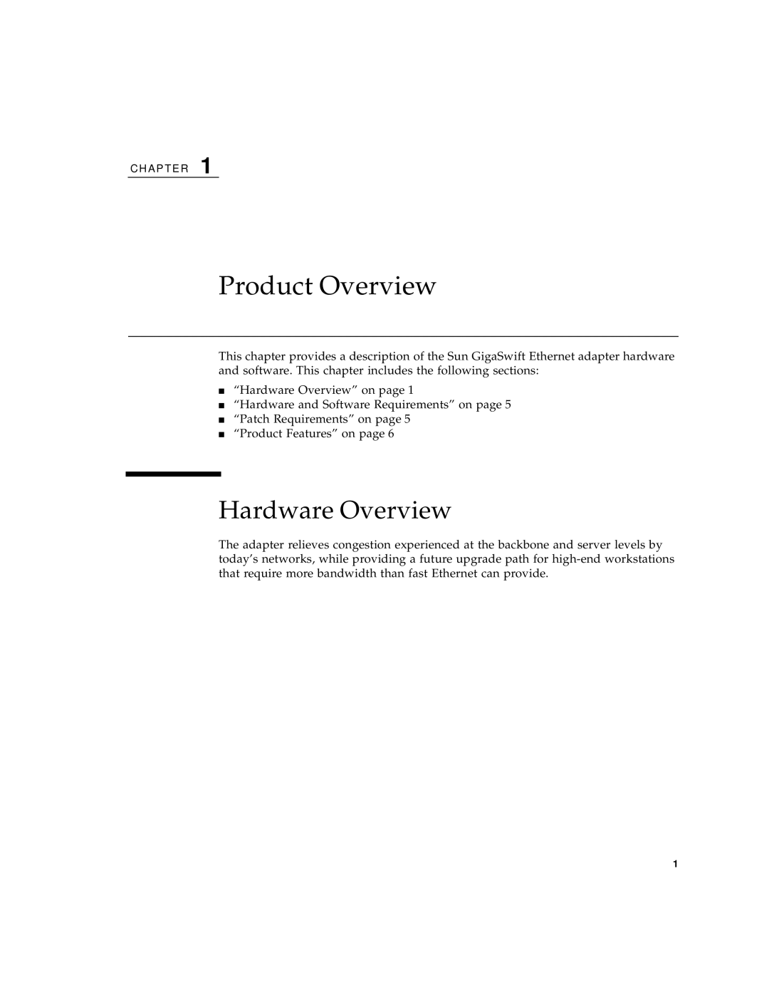 Sun Microsystems X1150A manual Product Overview, Hardware Overview 