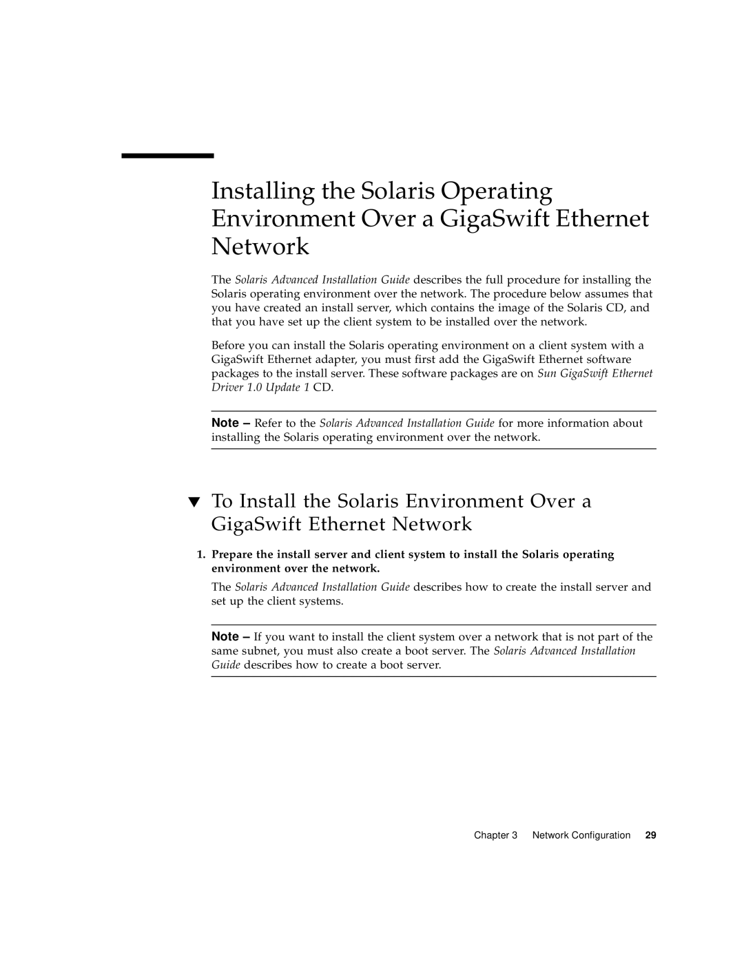 Sun Microsystems X1150A manual Network Configuration 