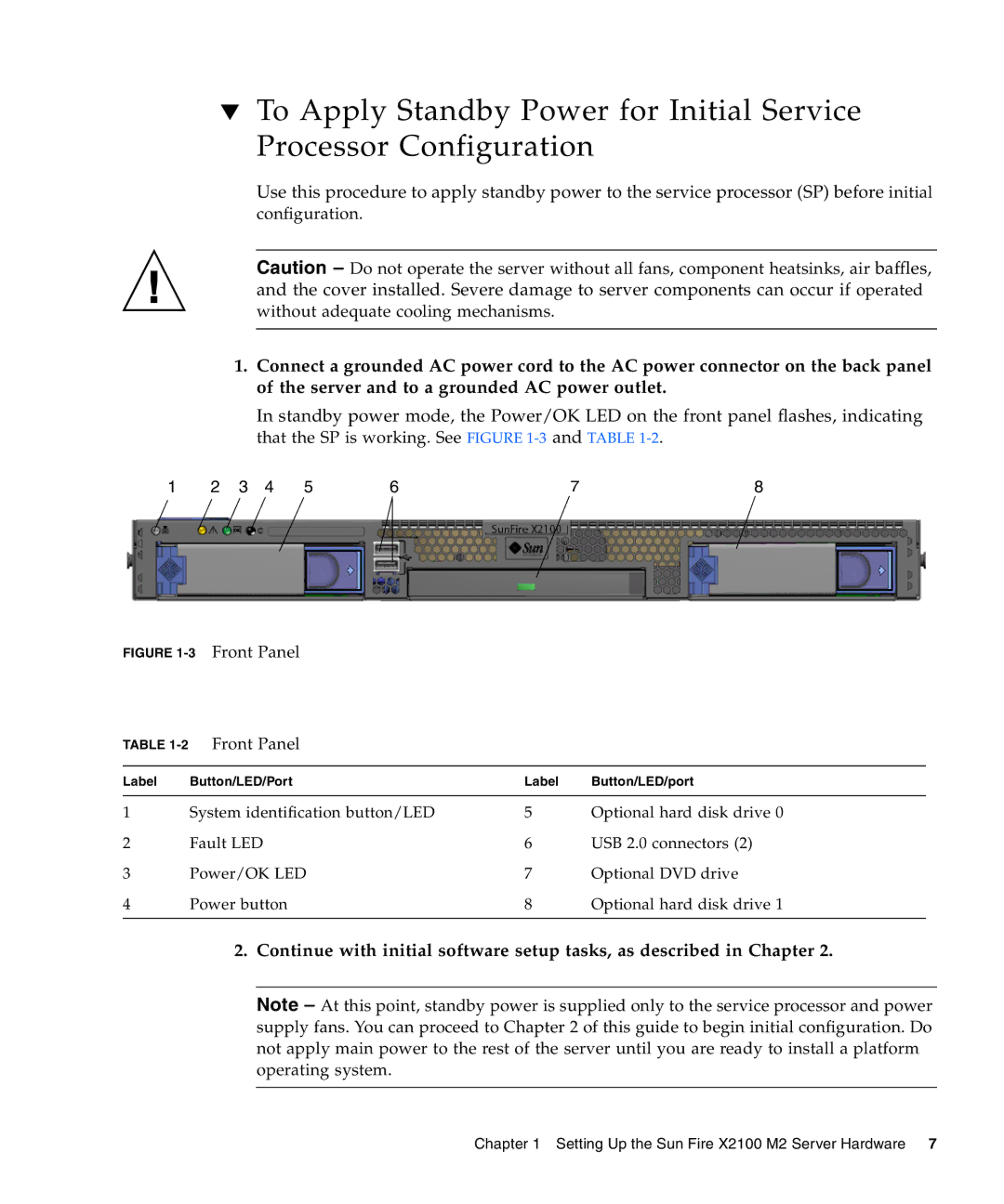 Sun Microsystems X2100 M2 manual Configuration Without adequate cooling mechanisms 