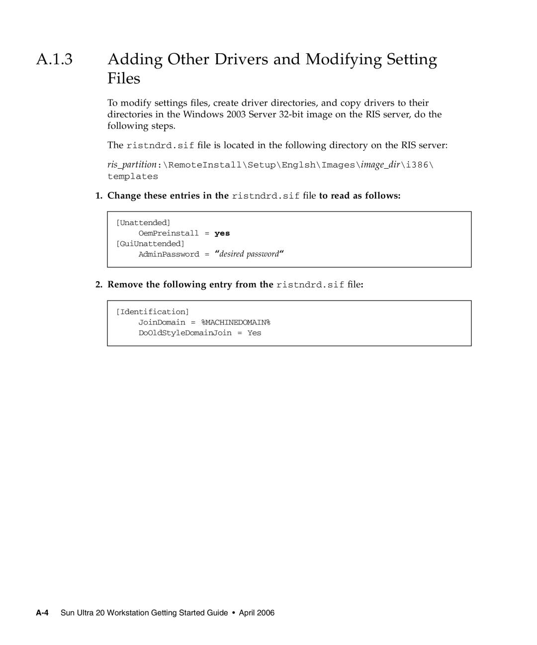 Sun Microsystems X2100 manual Adding Other Drivers and Modifying Setting Files 