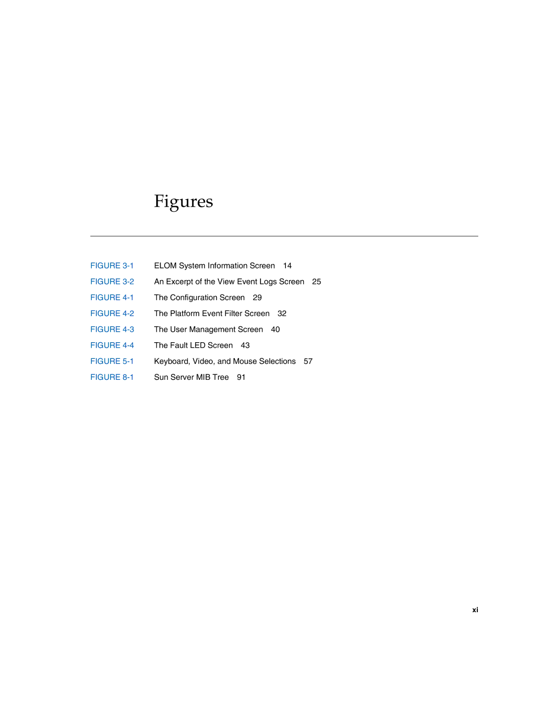 Sun Microsystems X4150 manual Figures 