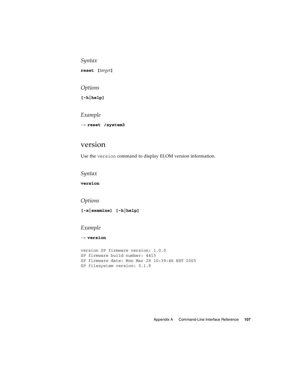 Sun Microsystems X4150 manual Version 