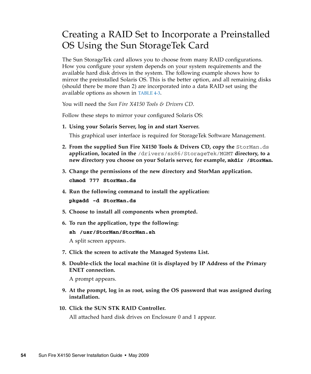 Sun Microsystems X4150 manual Using your Solaris Server, log in and start Xserver 