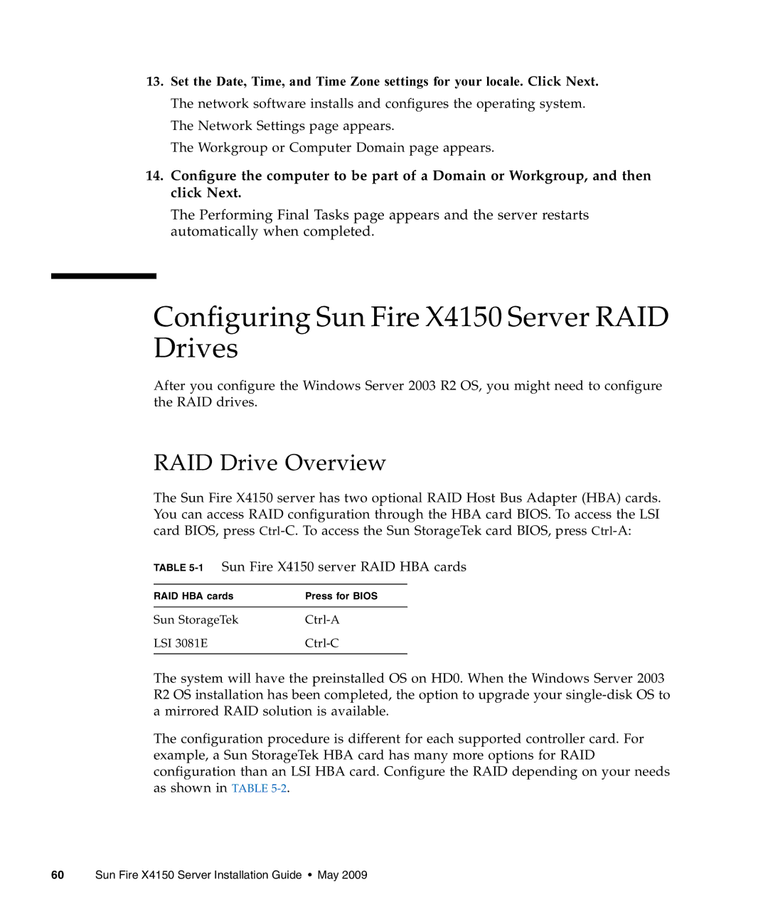 Sun Microsystems X4150 manual Workgroup or Computer Domain page appears 