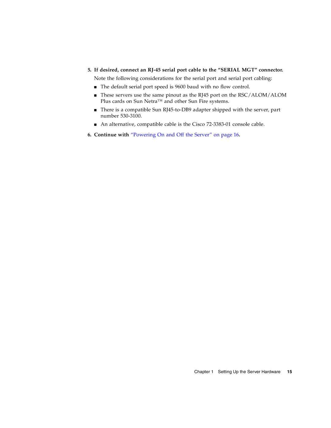 Sun Microsystems X4200 M2, X4100 M2 manual Continue with Powering On and Off the Server on 