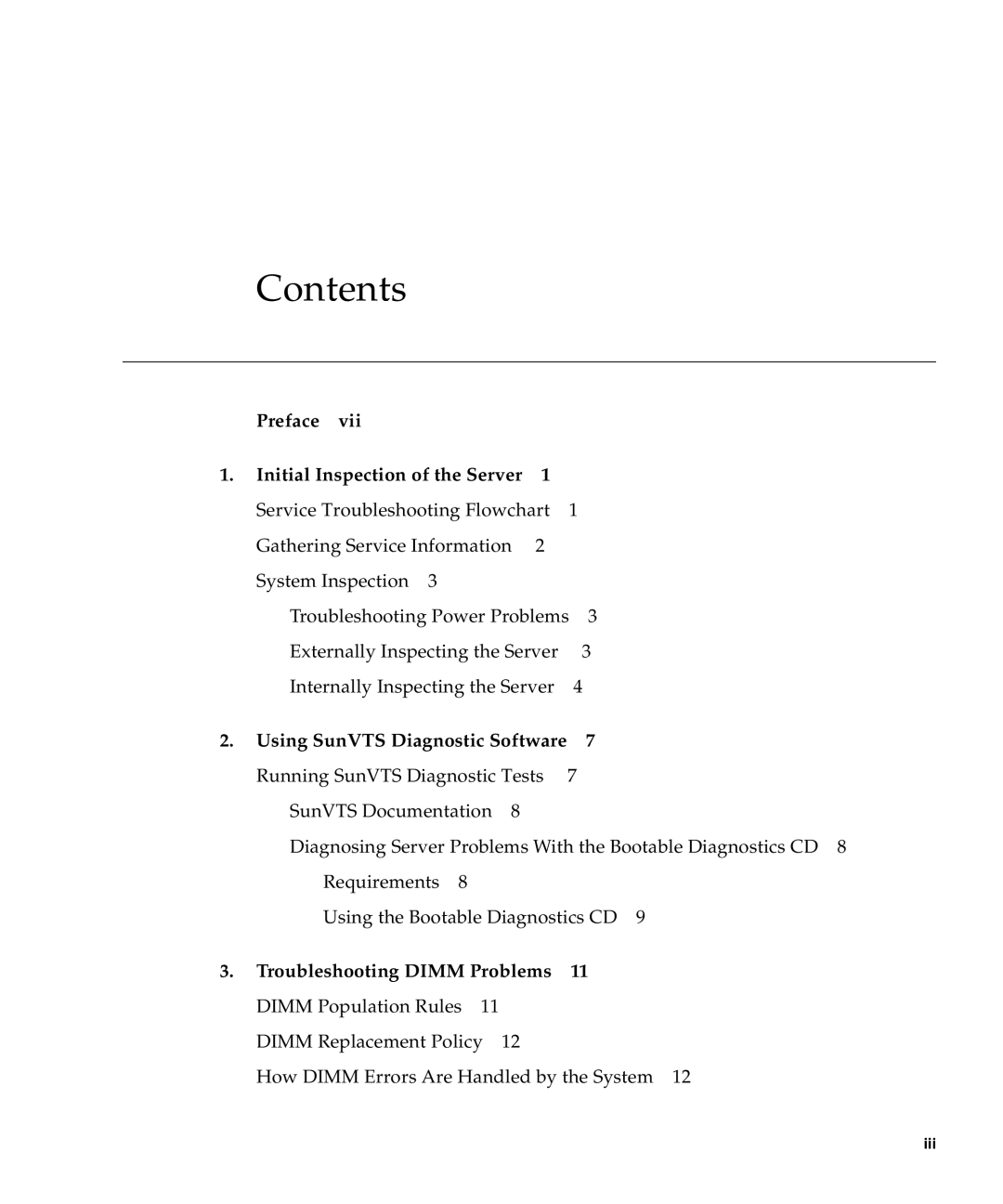 Sun Microsystems X4240, X4440, X4140 manual Contents 