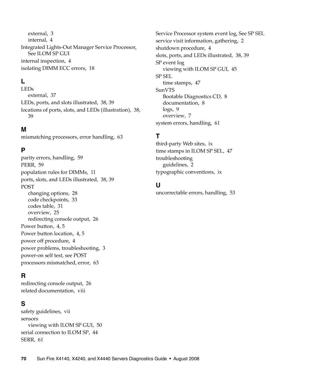 Sun Microsystems X4140, X4240, X4440 manual Post 