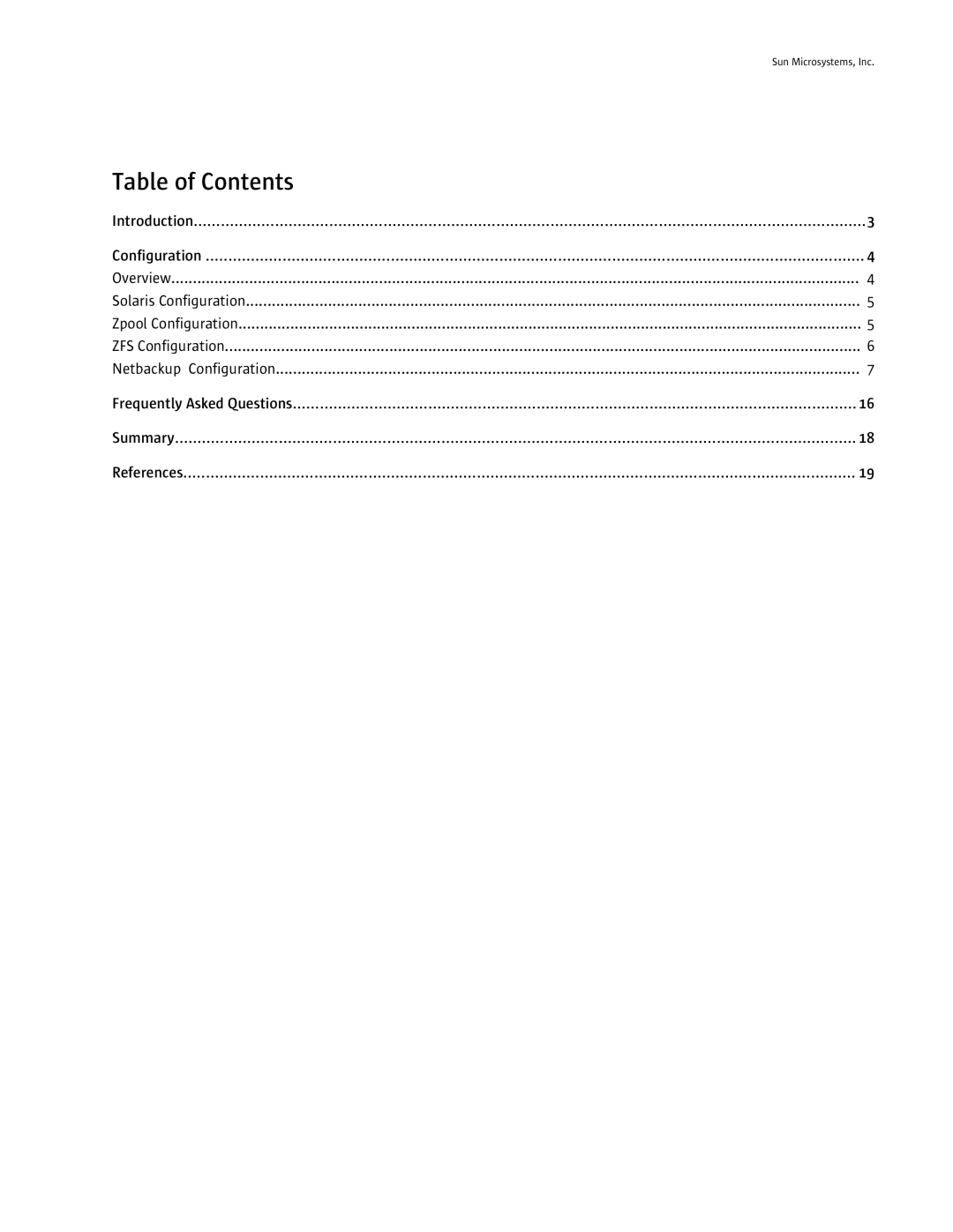 Sun Microsystems X4500 quick start Table of Contents 