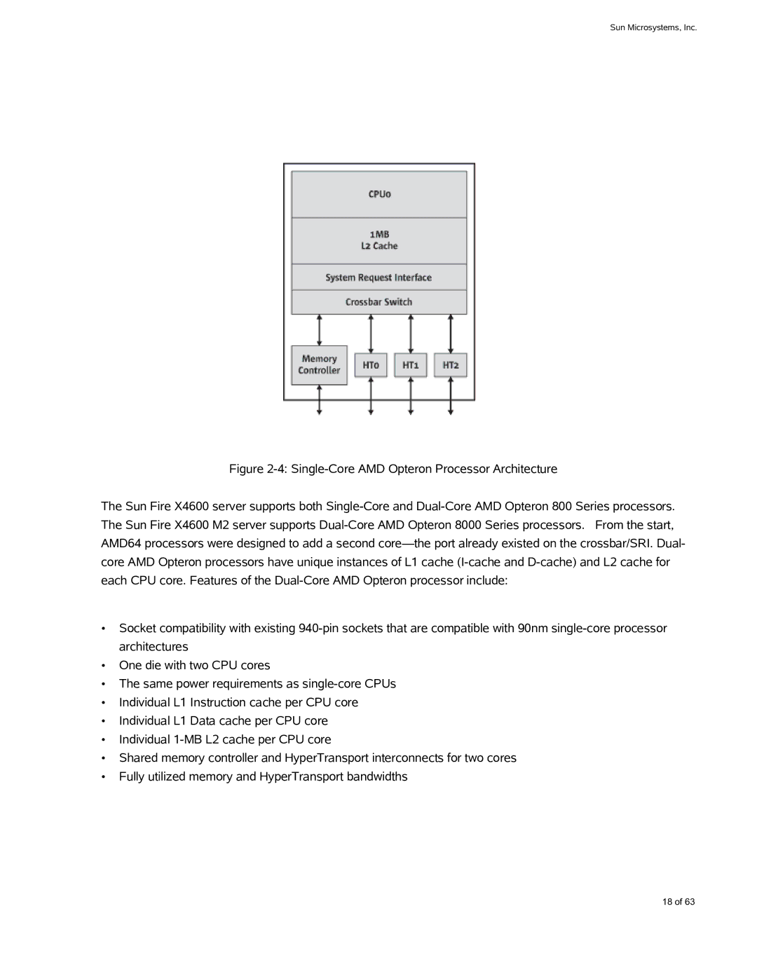 Sun Microsystems X4600 M2 manual Sun Microsystems, Inc 