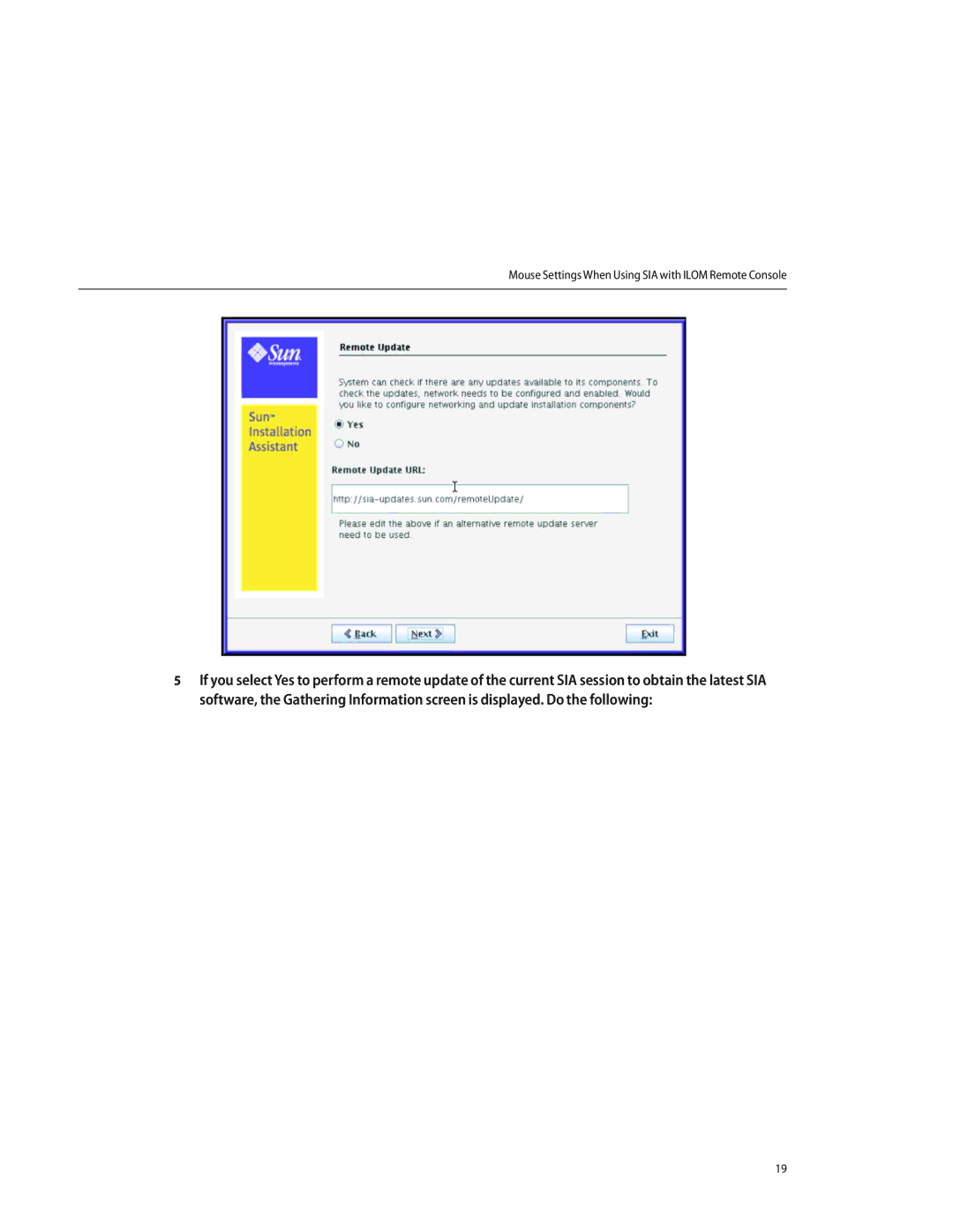 Sun Microsystems X4640 manual Mouse Settings When Using SIA with Ilom Remote Console 