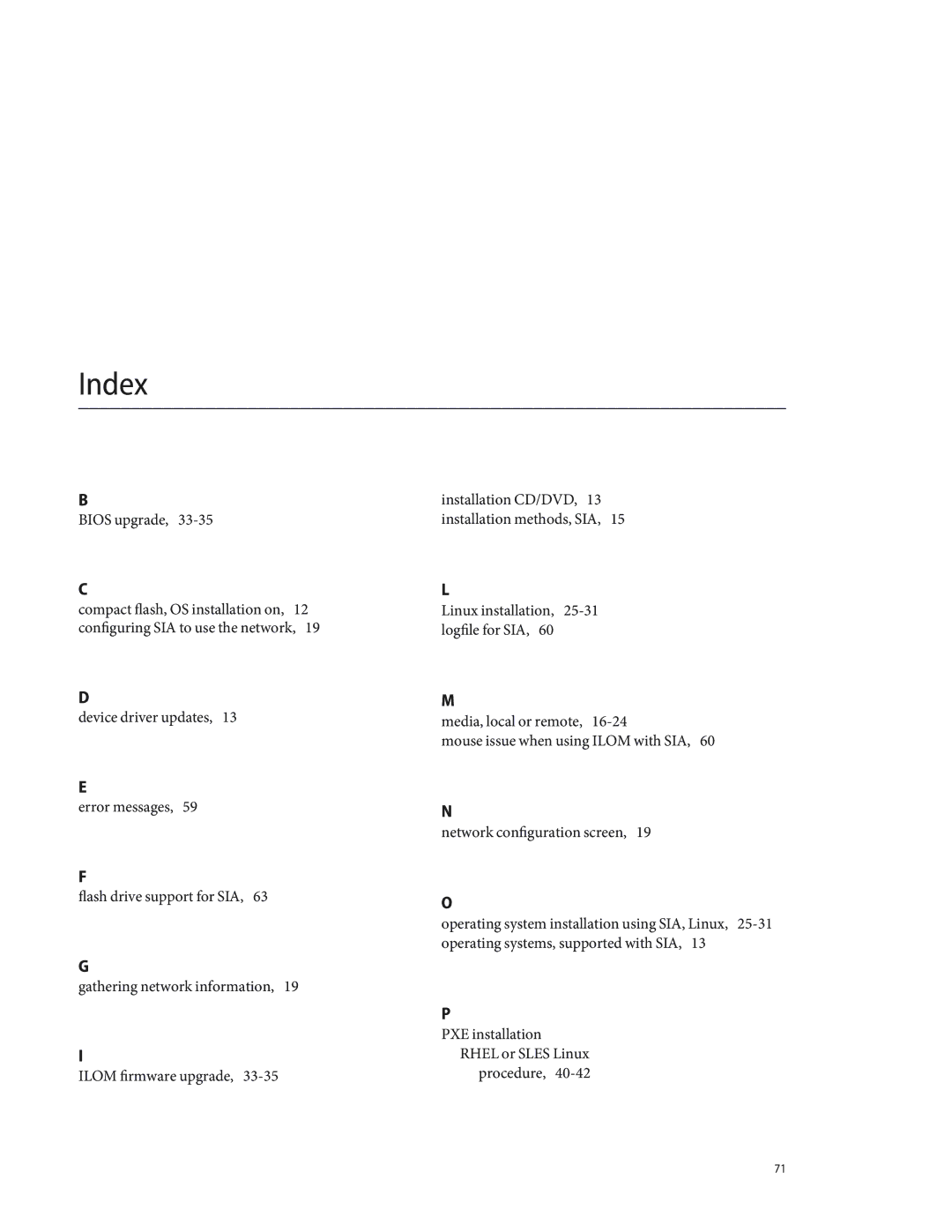 Sun Microsystems X4640 manual Index 