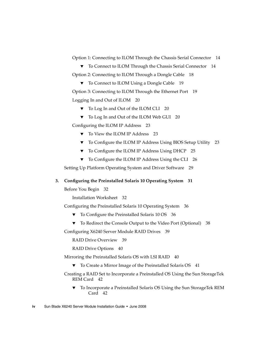 Sun Microsystems X6240 manual Configuring the Preinstalled Solaris 10 Operating System 