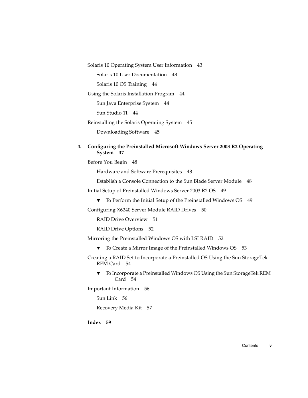 Sun Microsystems X6240 manual Index 