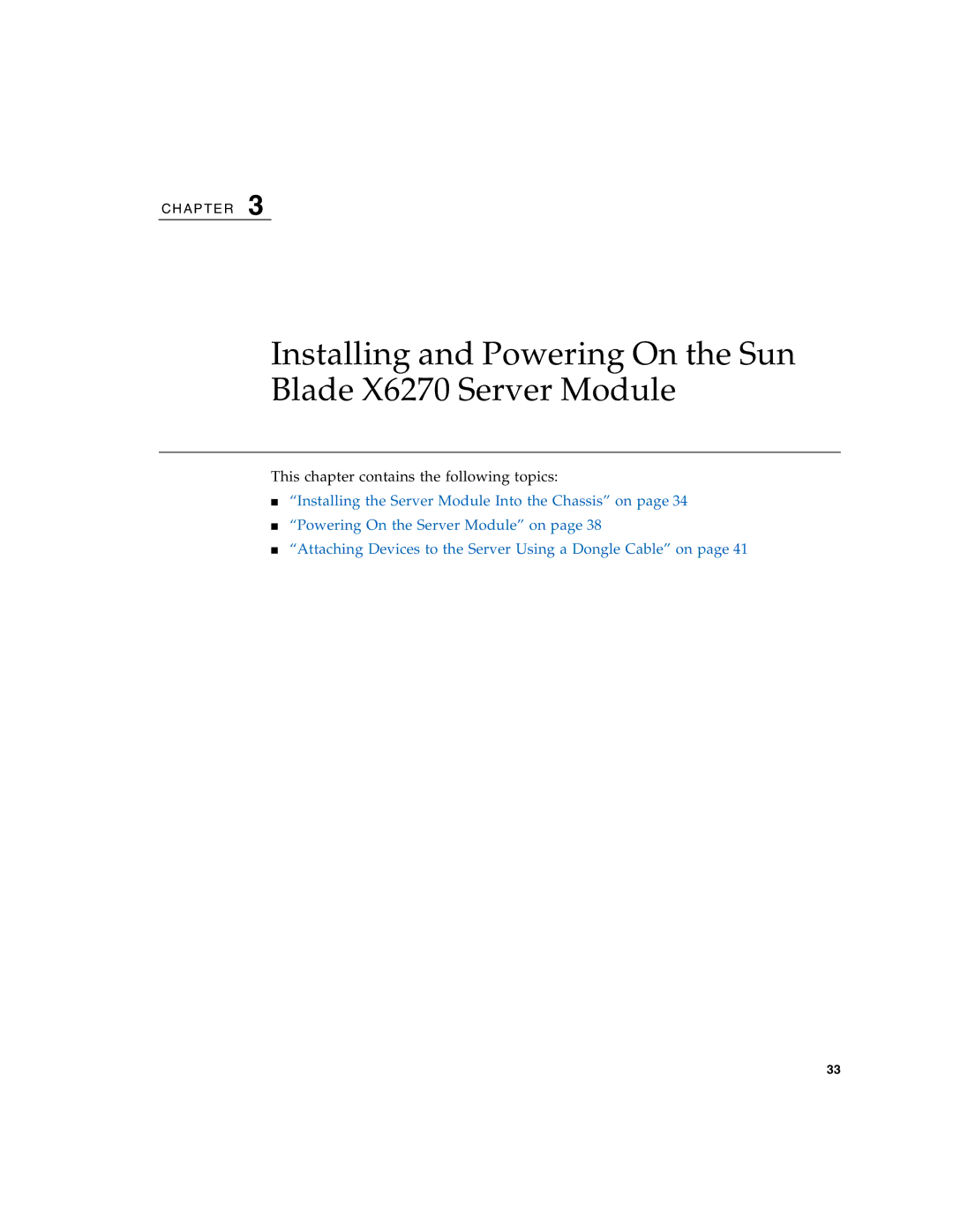 Sun Microsystems manual Installing and Powering On the Sun Blade X6270 Server Module 