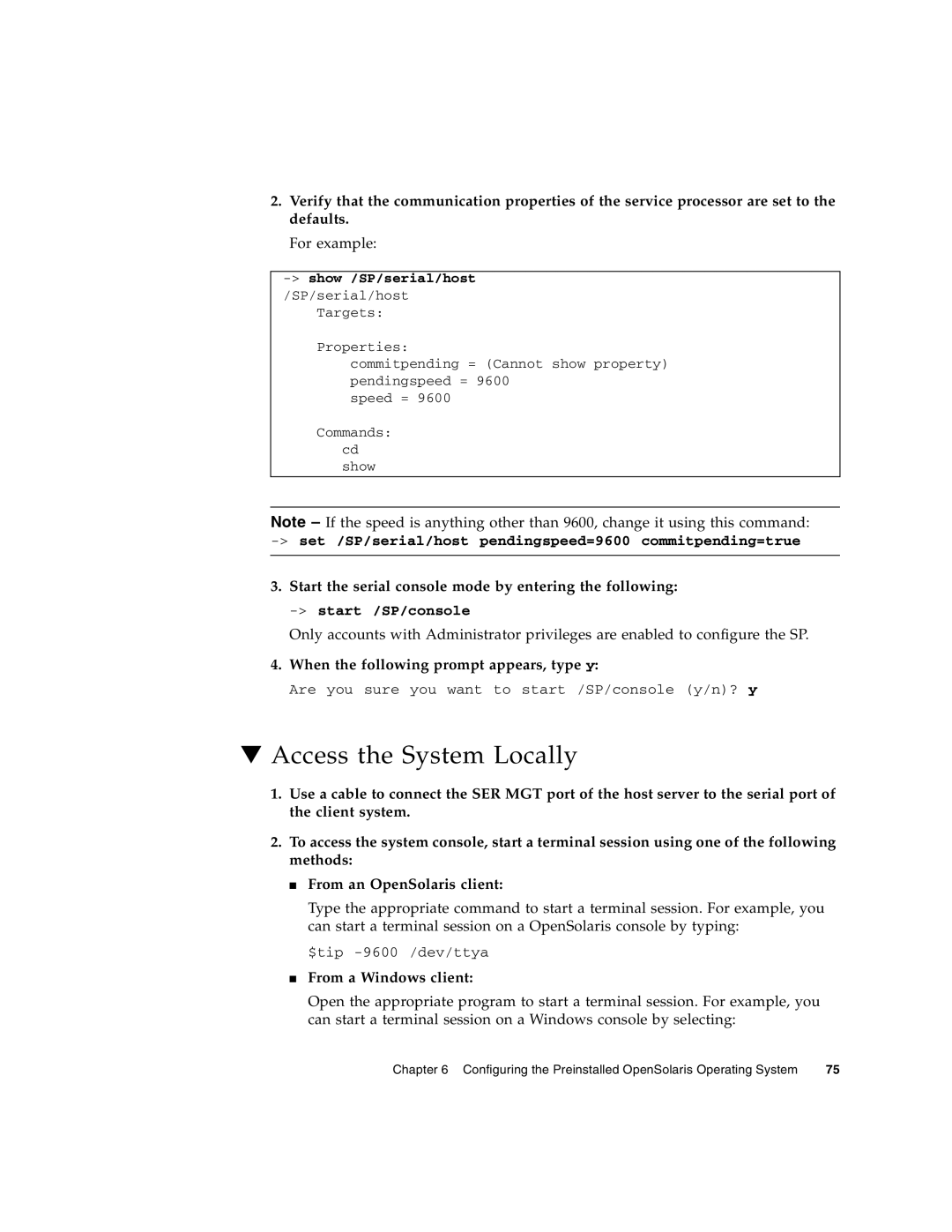 Sun Microsystems X6270 manual Access the System Locally, From a Windows client 