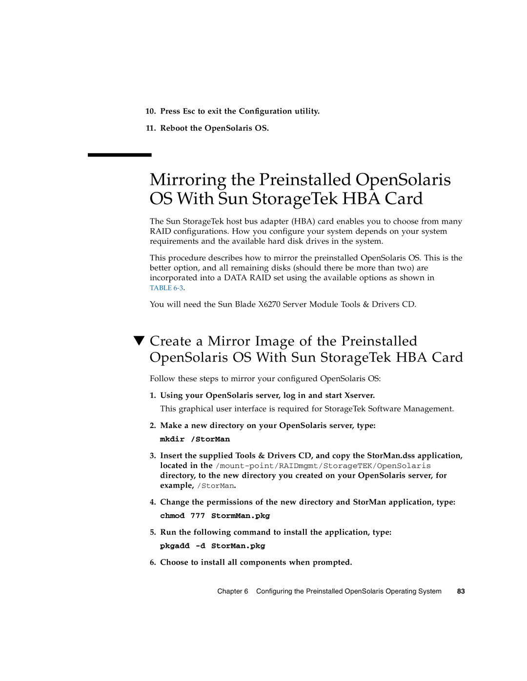 Sun Microsystems X6270 manual Using your OpenSolaris server, log in and start Xserver 