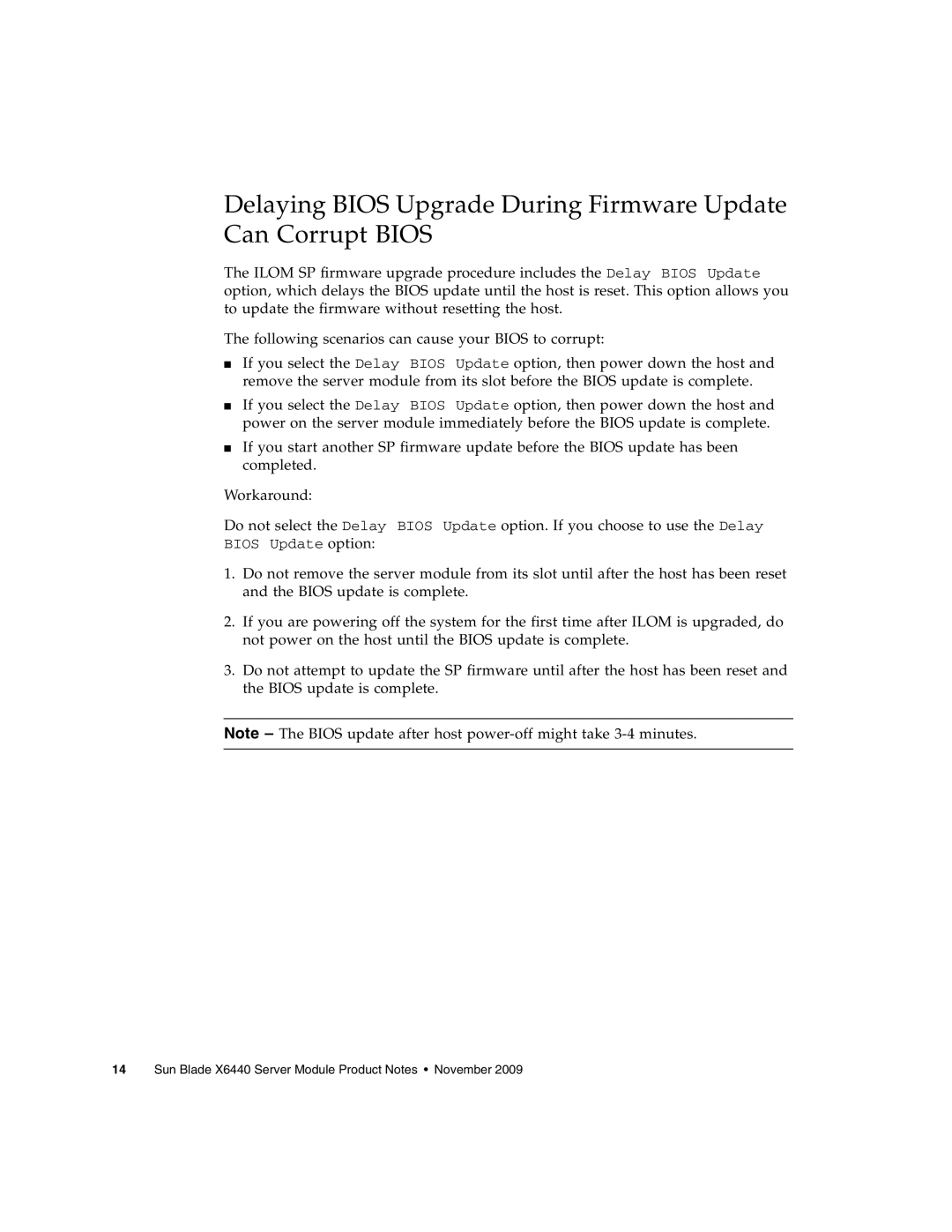 Sun Microsystems manual Sun Blade X6440 Server Module Product Notes November 