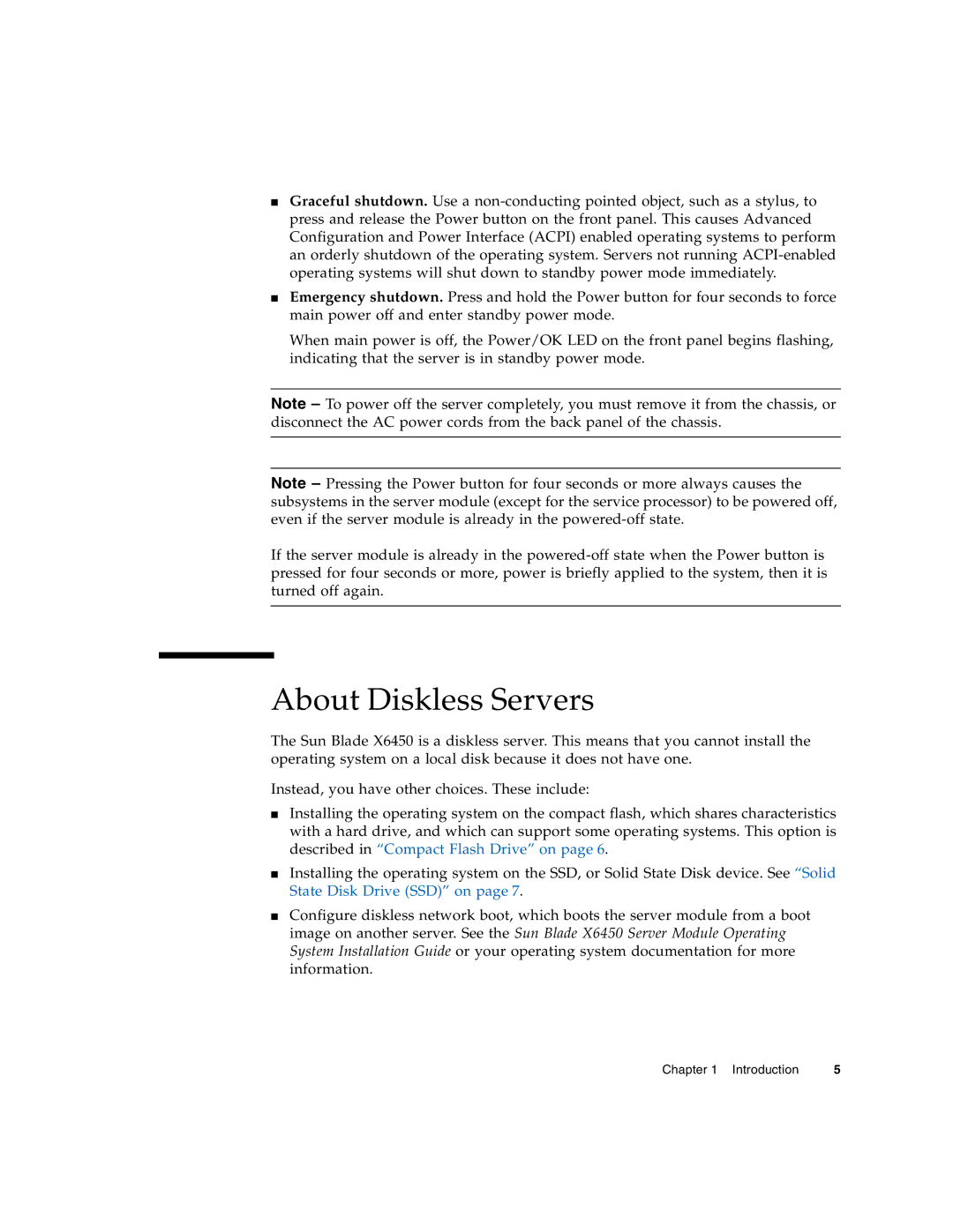 Sun Microsystems X6450 manual About Diskless Servers 