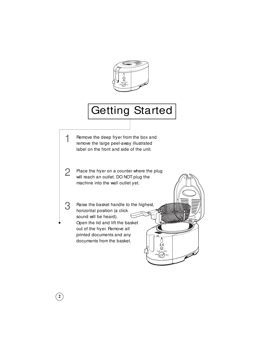 Sunbeam 3247, 3242 owner manual Getting Started 