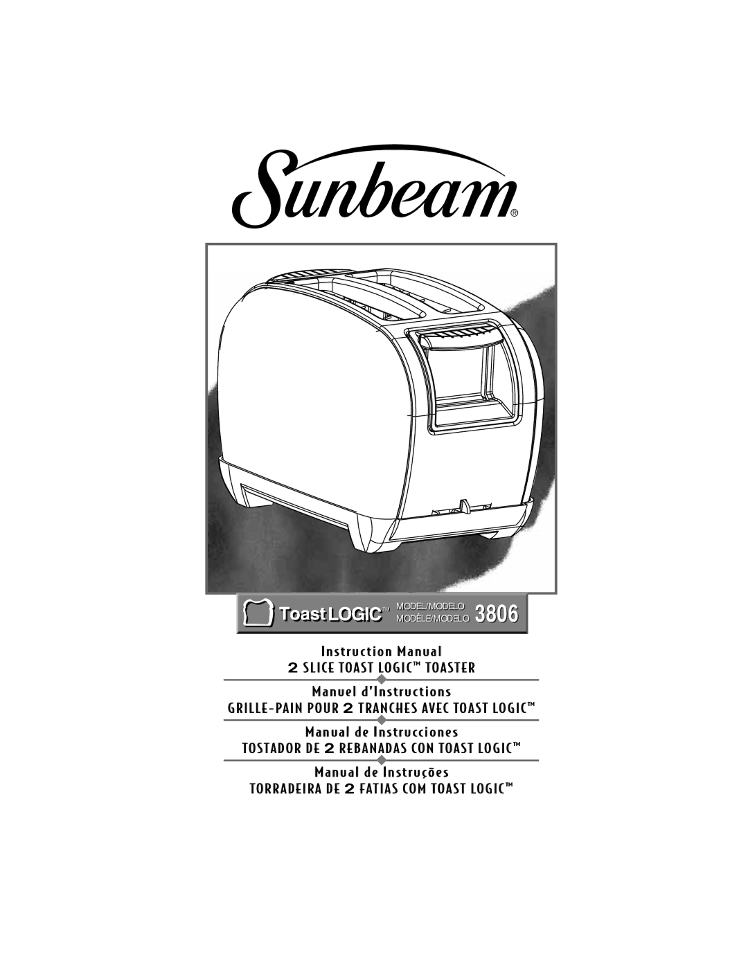 Sunbeam 3806 instruction manual 