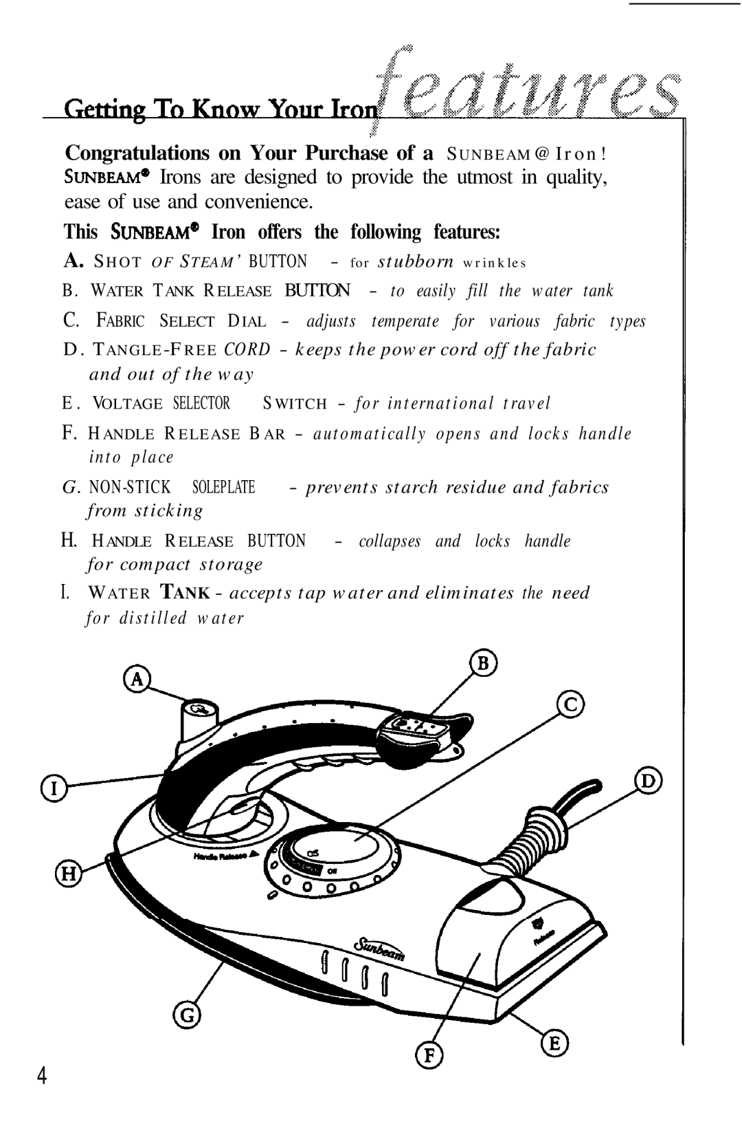 Sunbeam 3932 manual 