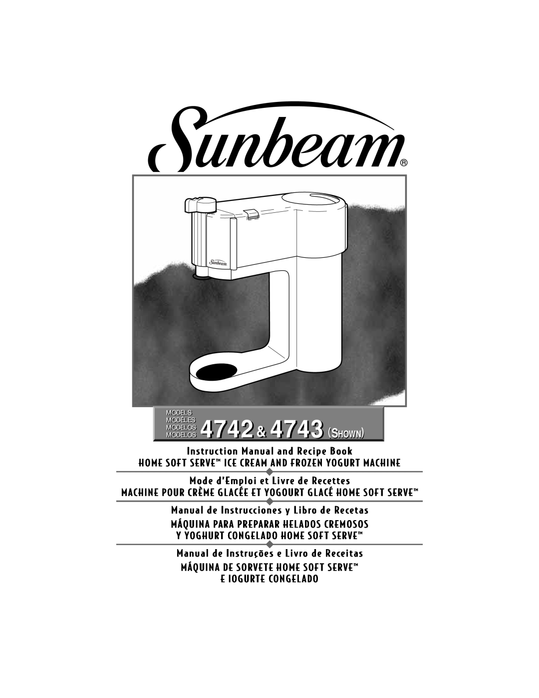 Sunbeam instruction manual 4742 4743 S 