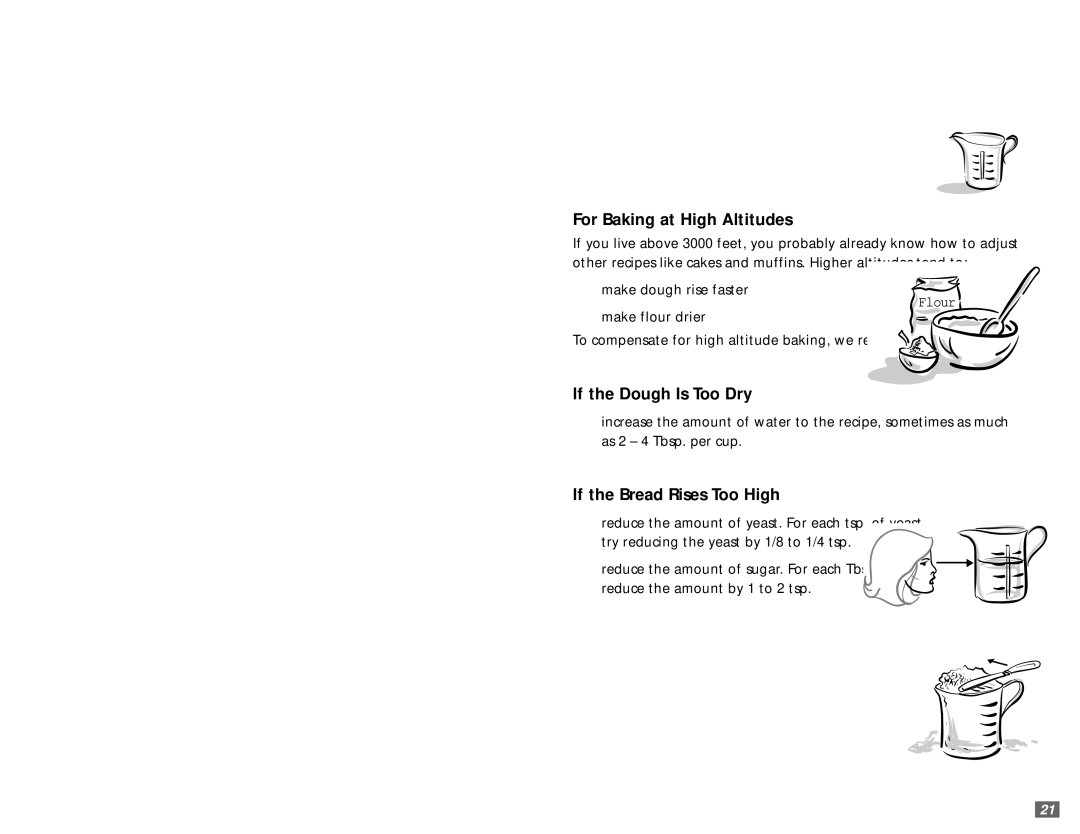 Sunbeam 5890 user manual Check the Doughball, If the Doughball Is Too Wet, If the Doughball Is Too Dry 