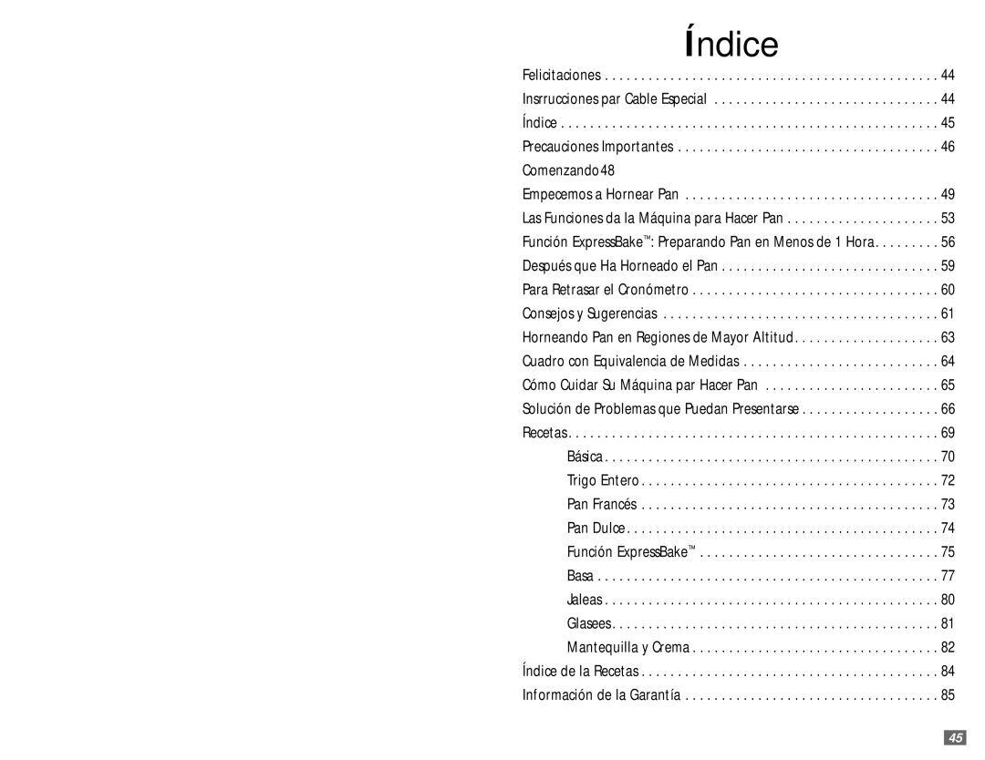 Sunbeam 5890 user manual ¡Felicitaciones 